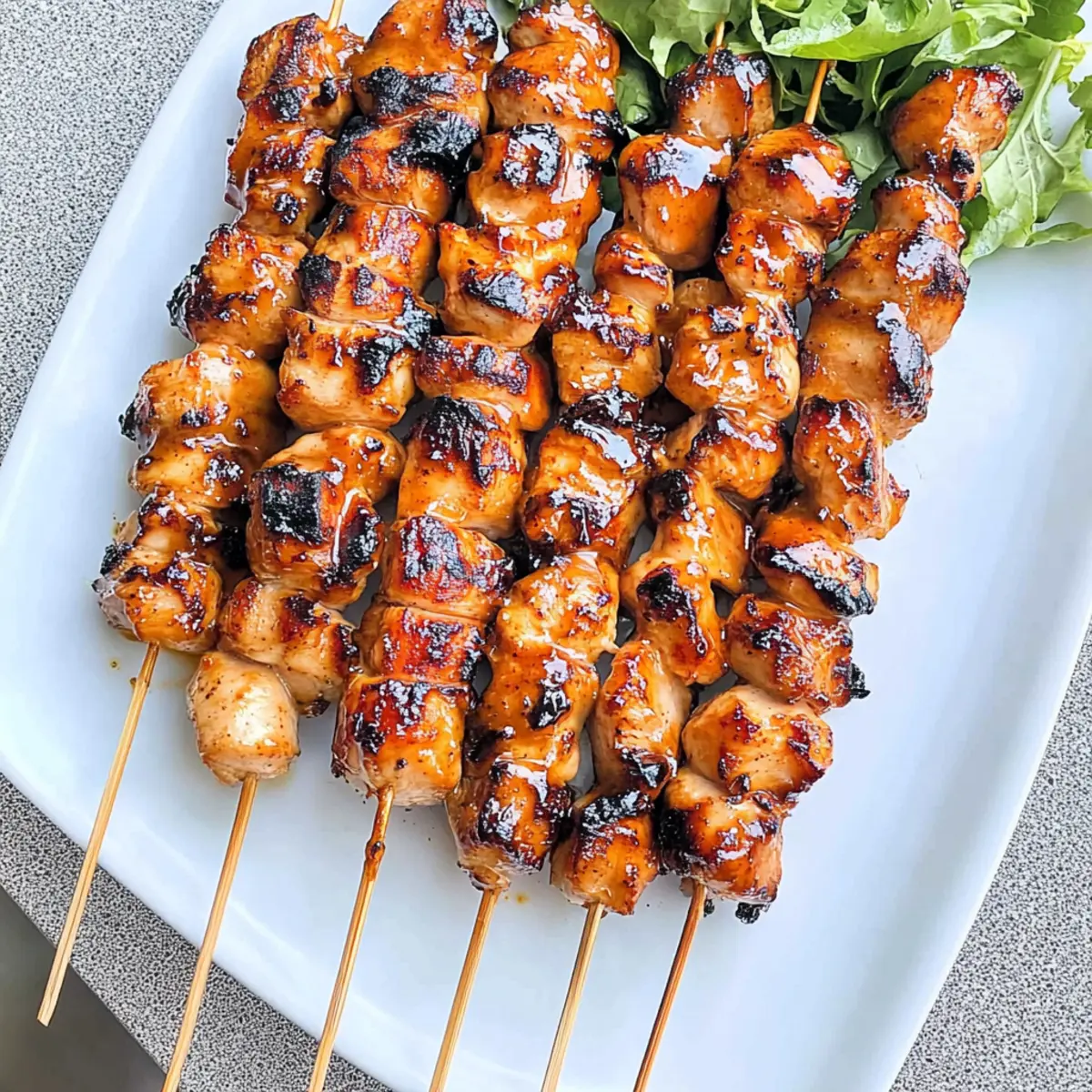 Chicken Skewers With Sweet Chili Sauce