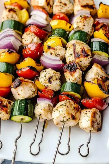 Grilled Mediterranean Chicken Kabobs