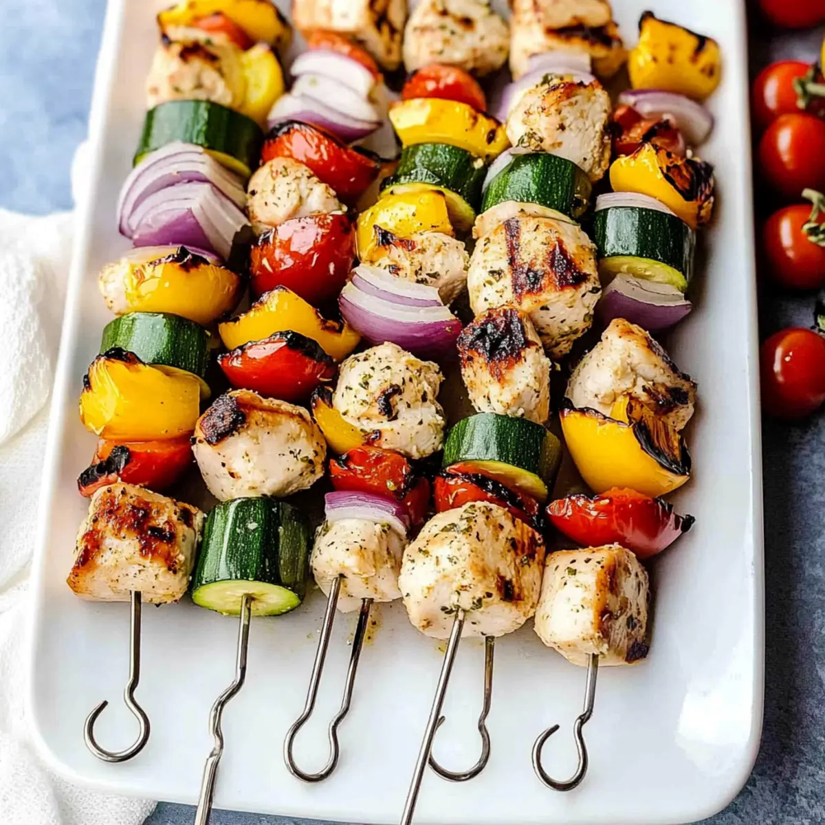Grilled Mediterranean Chicken Kabobs