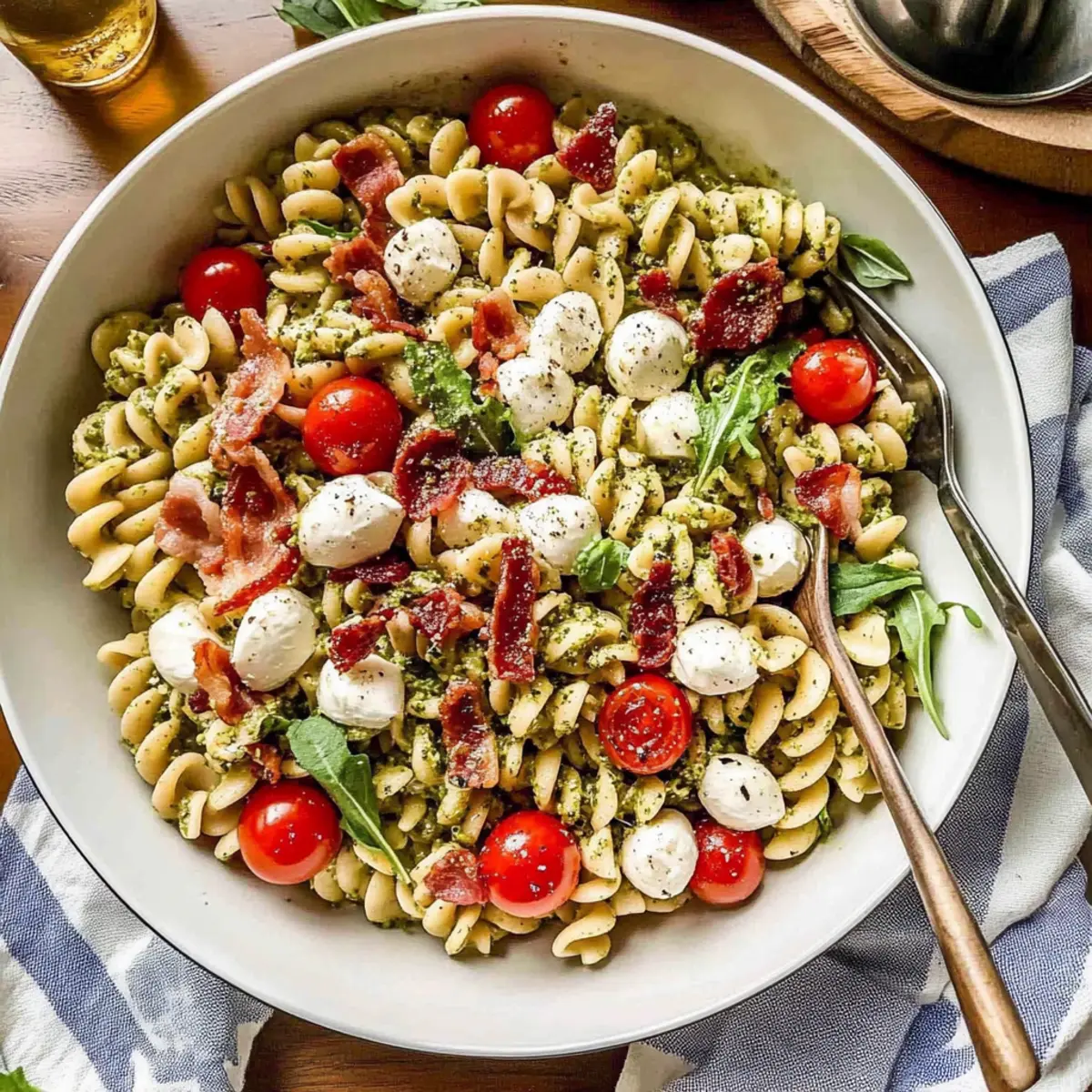Creamy Pesto Pasta Salad