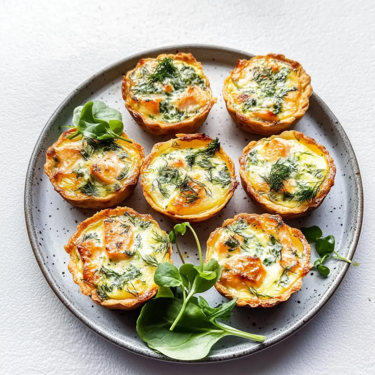 Baked Salmon Quiche with Dill