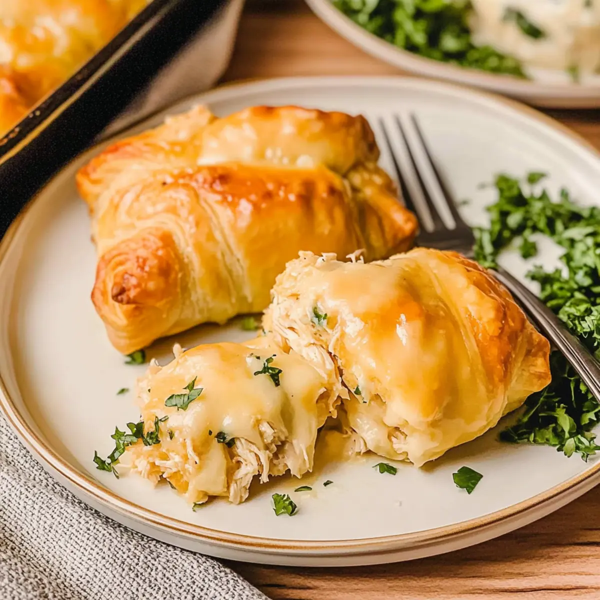 Cheesy Chicken Crescent Rolls