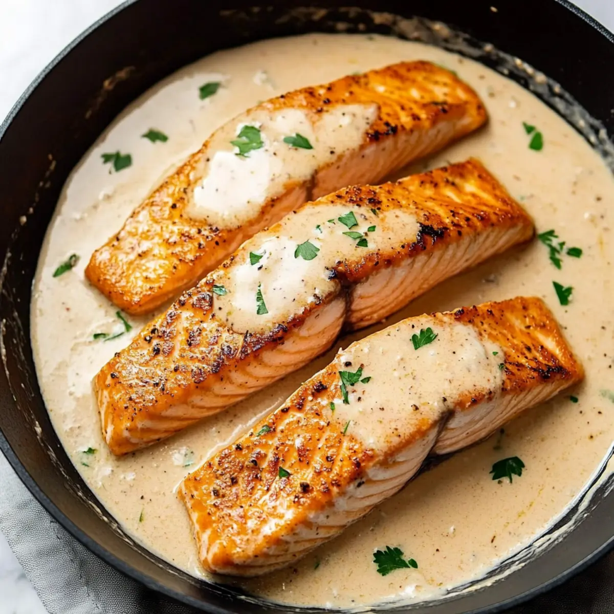 Creamy Garlic Salmon
