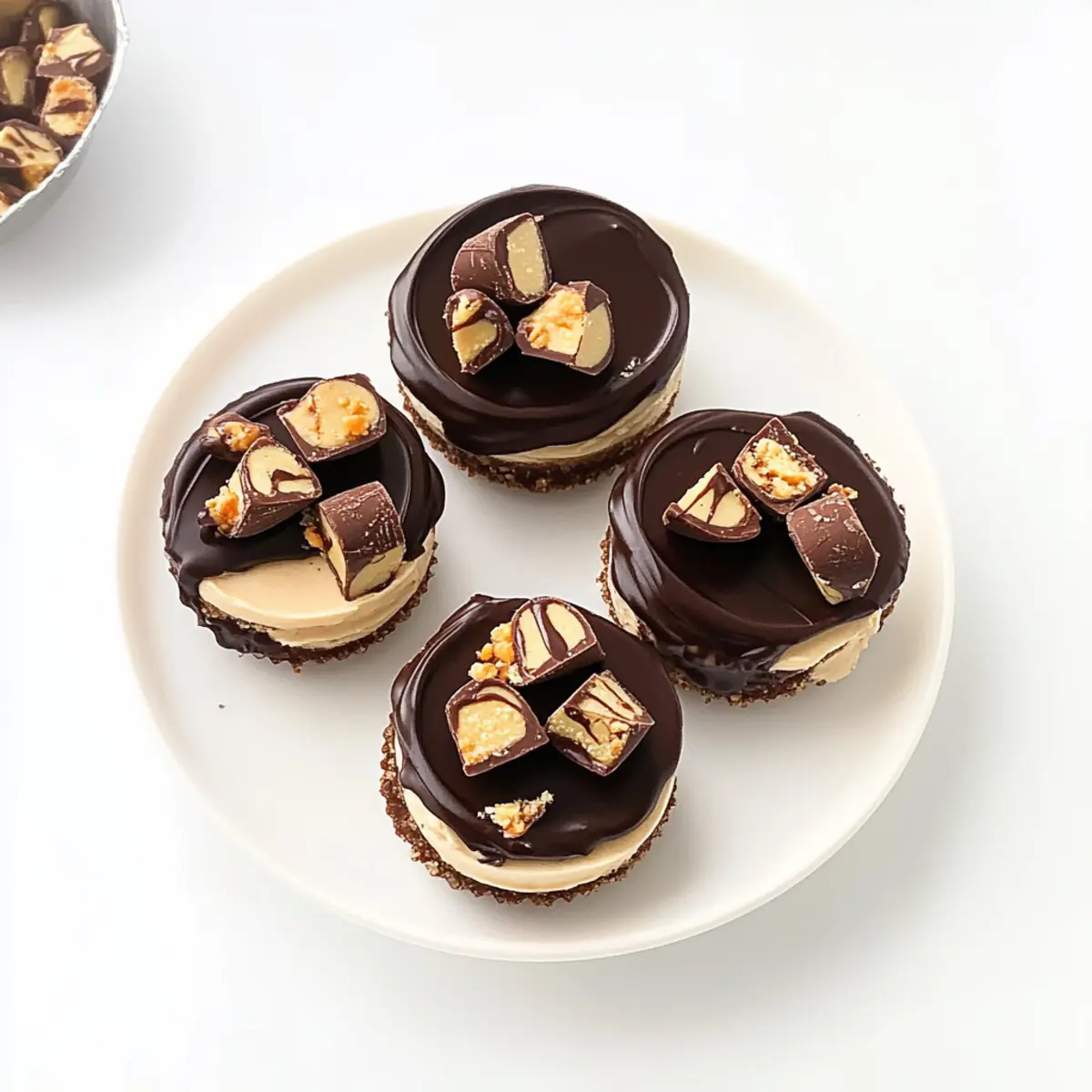 Peanut Butter Cup Cheesecakes
