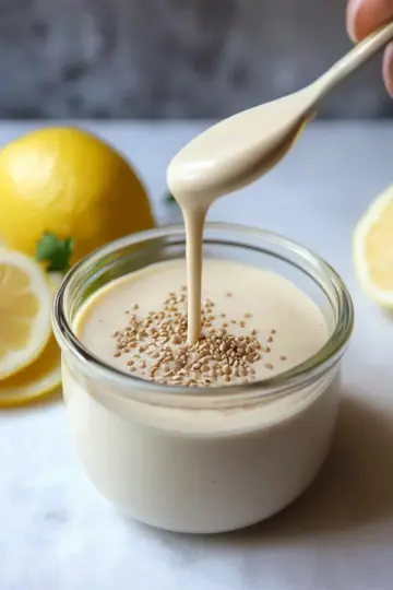 Creamy Lemon Tahini Sauce