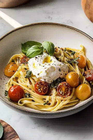 Burst Tomato Burrata Pasta
