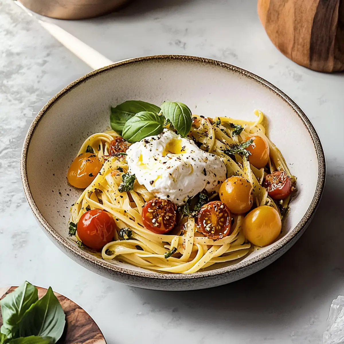 Burst Tomato Burrata Pasta