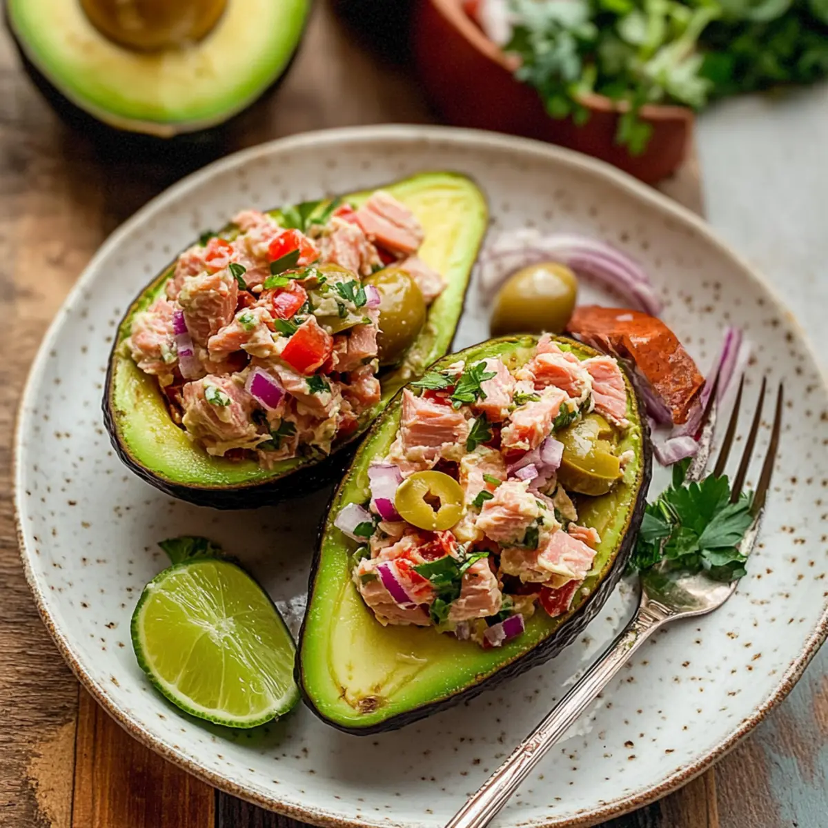 Tuna Avocado Boats