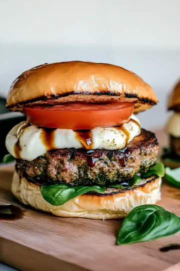 Summer Caprese Burgers