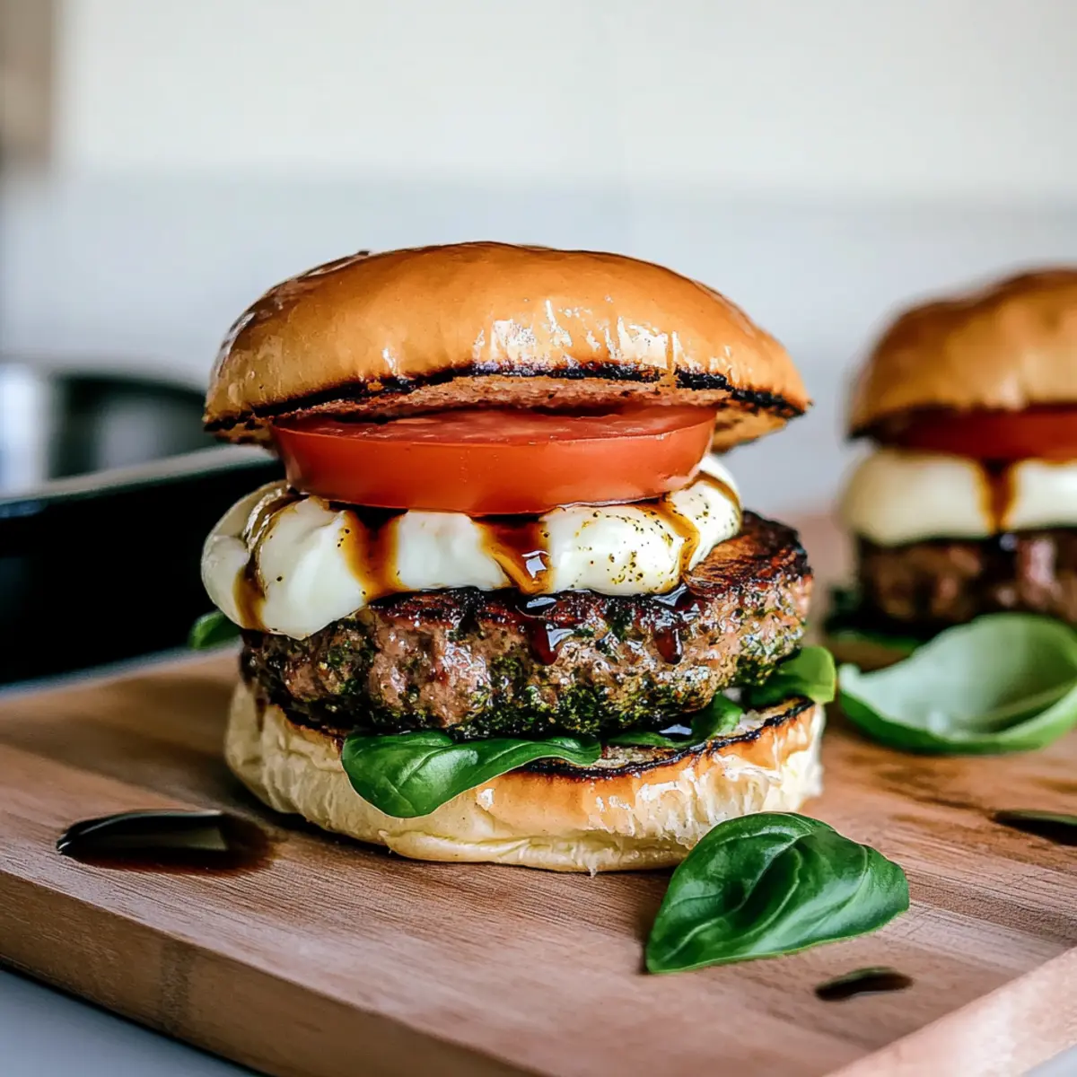 Summer Caprese Burgers