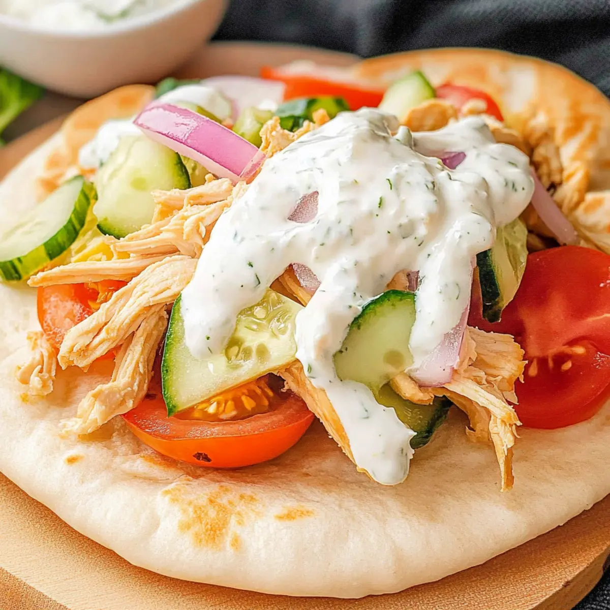 Slow Cooker Chicken Gyros
