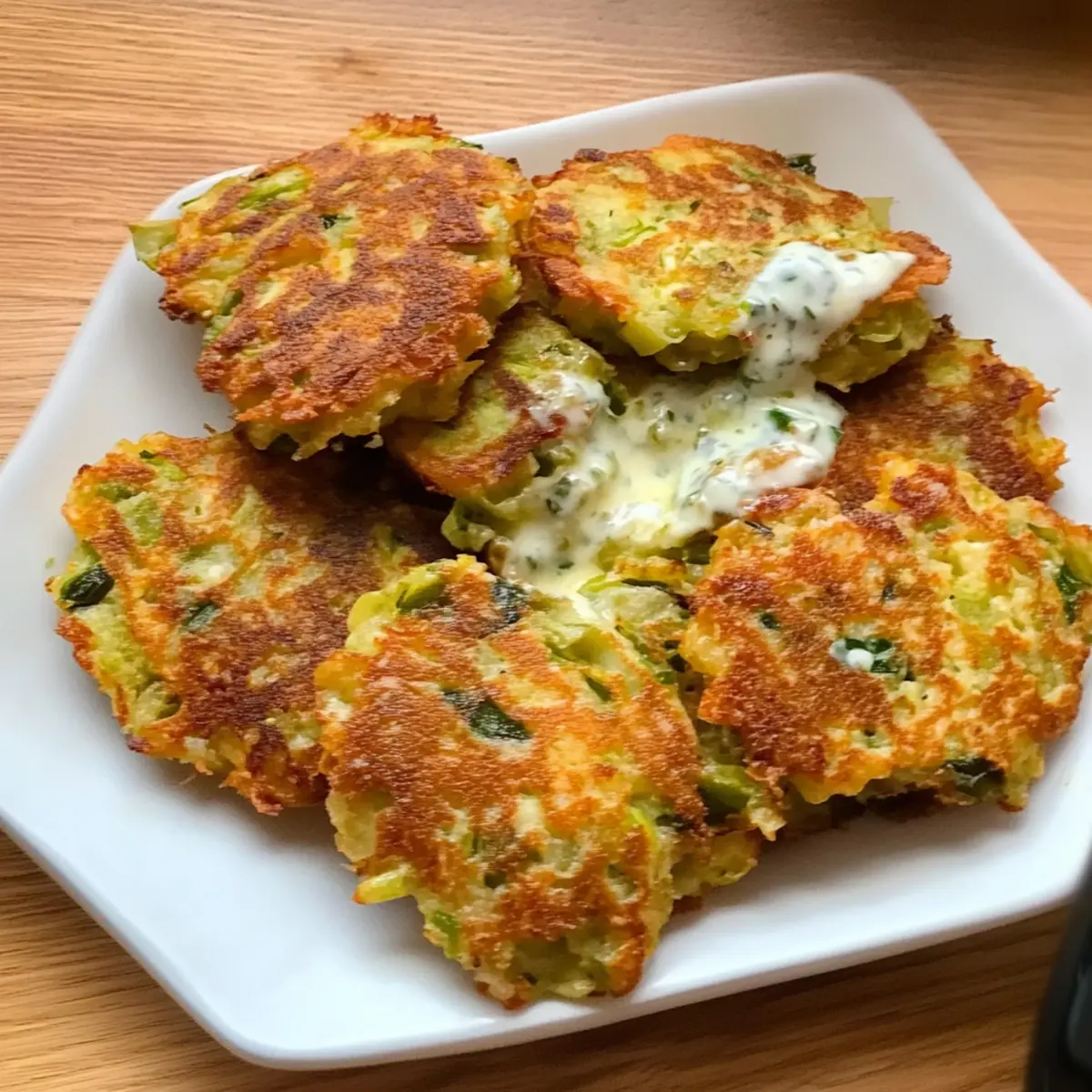 Cheesy Leek Fritters Recipe