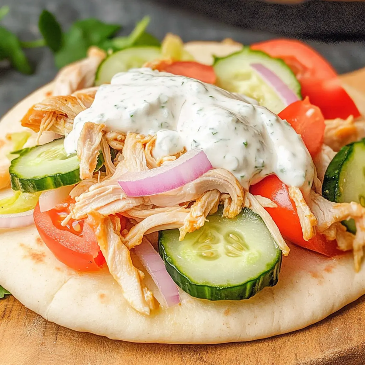Slow Cooker Chicken Gyros