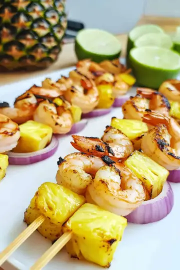 Shrimp and Pineapple Skewers