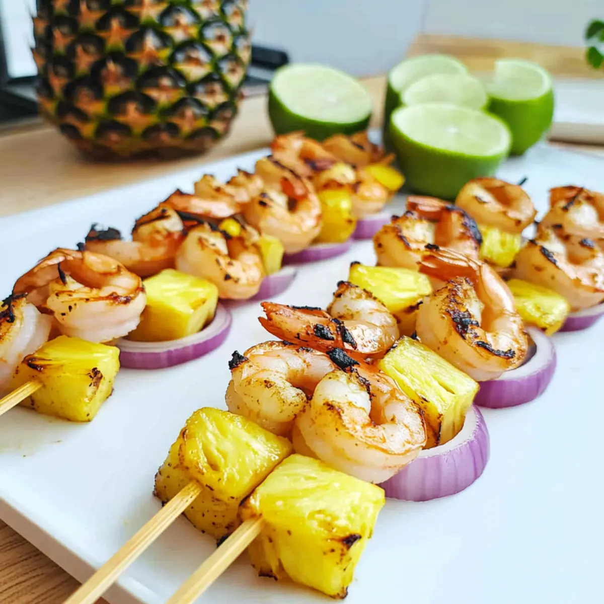 Shrimp and Pineapple Skewers