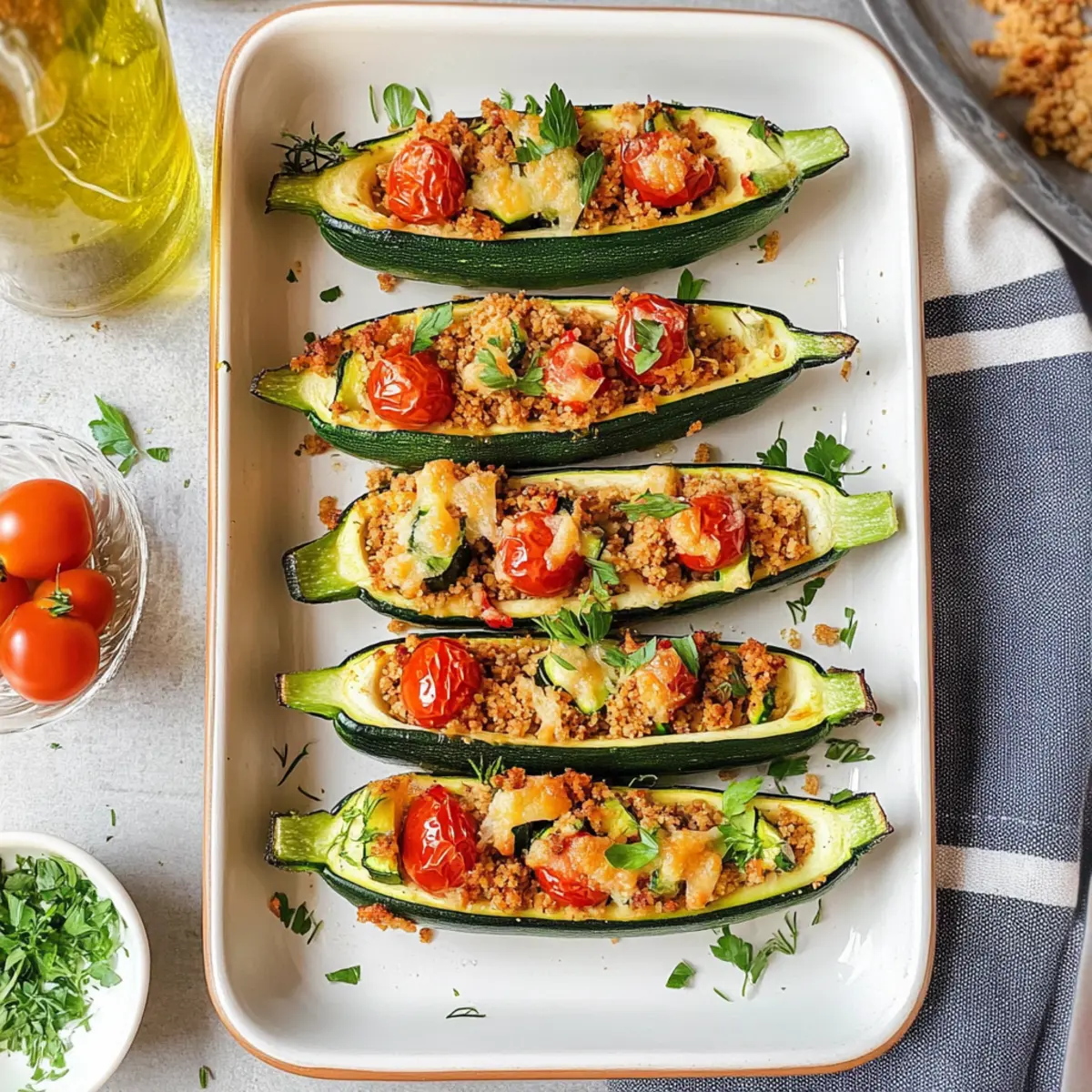 Stuffed Zucchini Boats