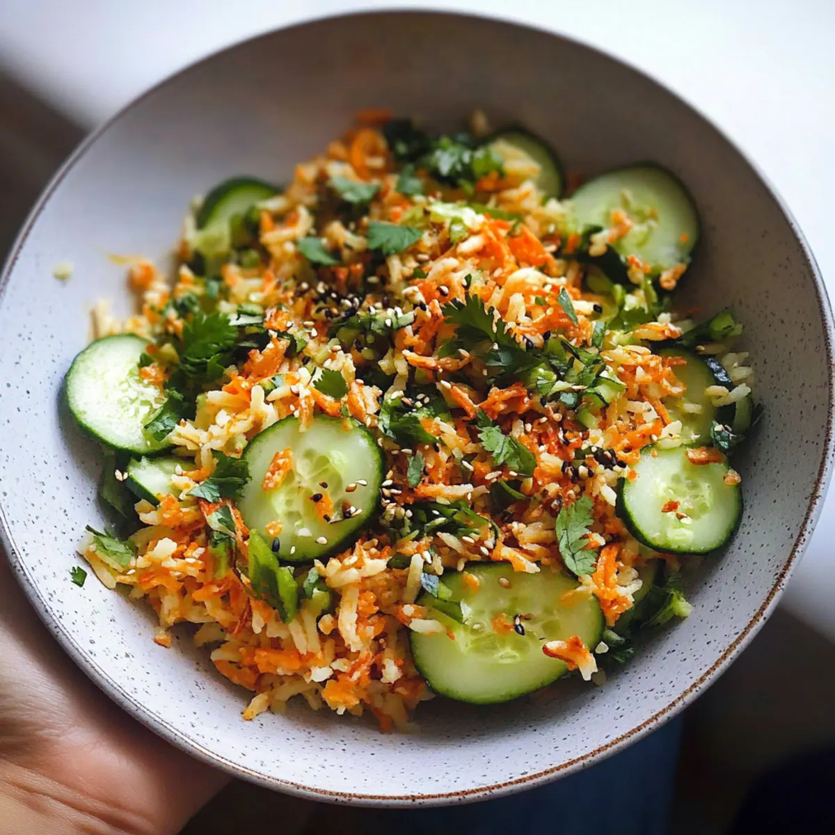 Rice Salad with Cucumbers and Herbs