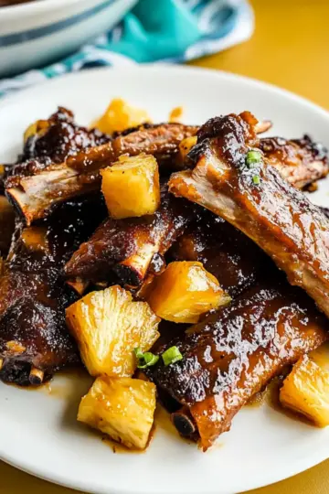 Slow Cooker Hawaiian Ribs