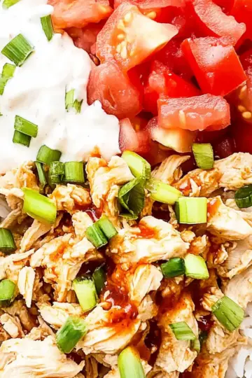 Shredded Buffalo Chicken Meal Prep Bowls