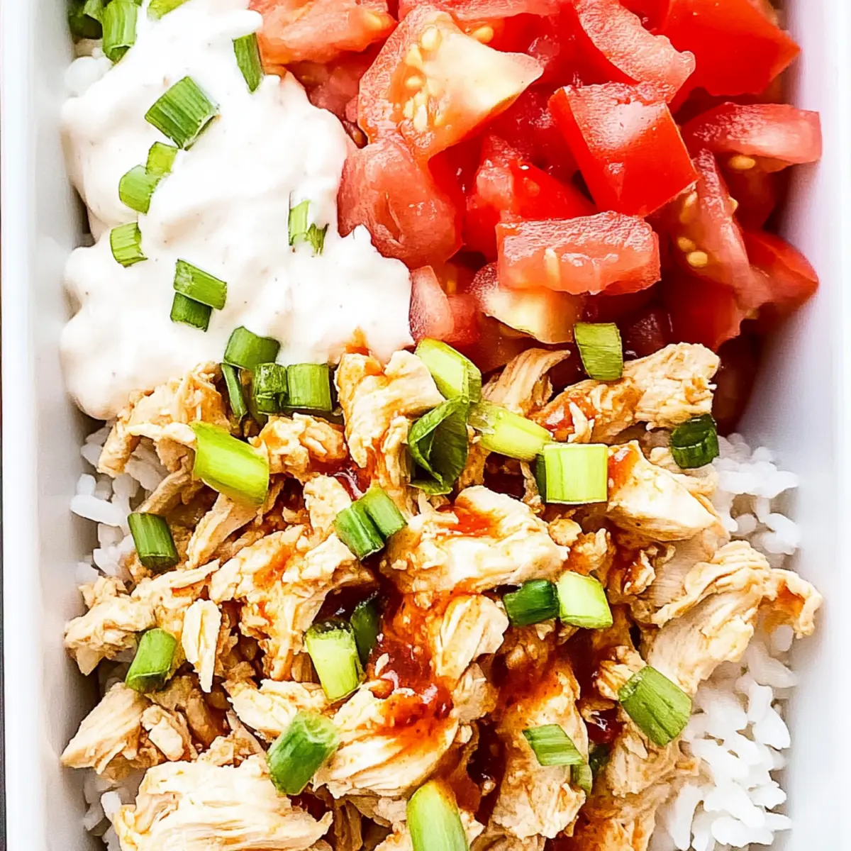 Shredded Buffalo Chicken Meal Prep Bowls