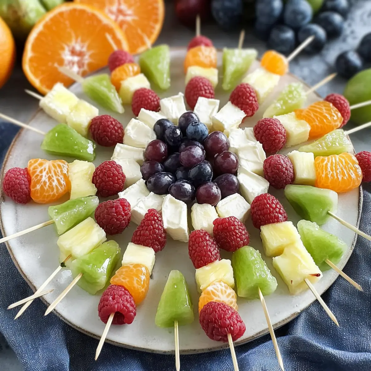 Rainbow Fruit Skewers