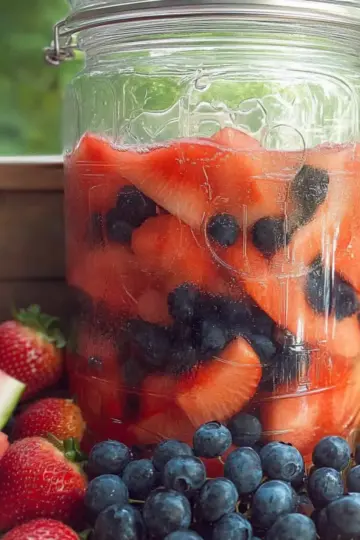 Red, White & Blue Fourth of July Sangria