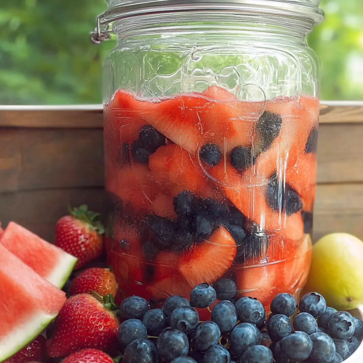 Red, White & Blue Fourth of July Sangria