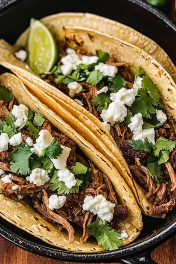 Crock Pot Barbacoa Tacos