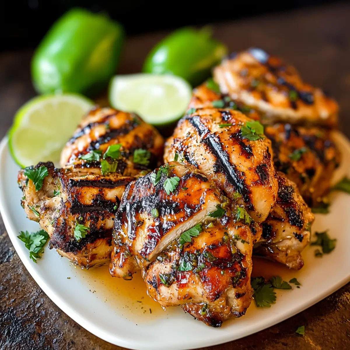 Jalapeño Honey Lime Grilled Chicken Thighs