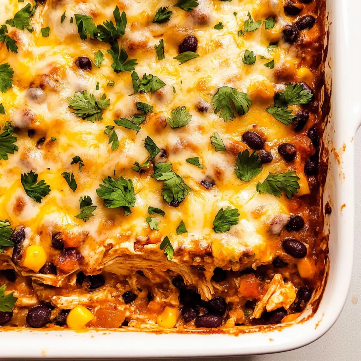 High Protein Southwest Chicken Casserole