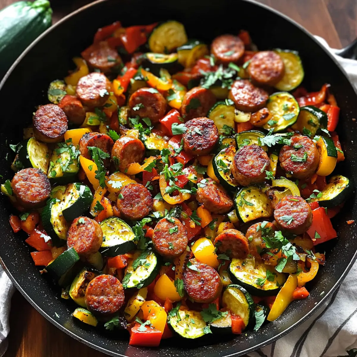 Sausage and Veggies Skillet