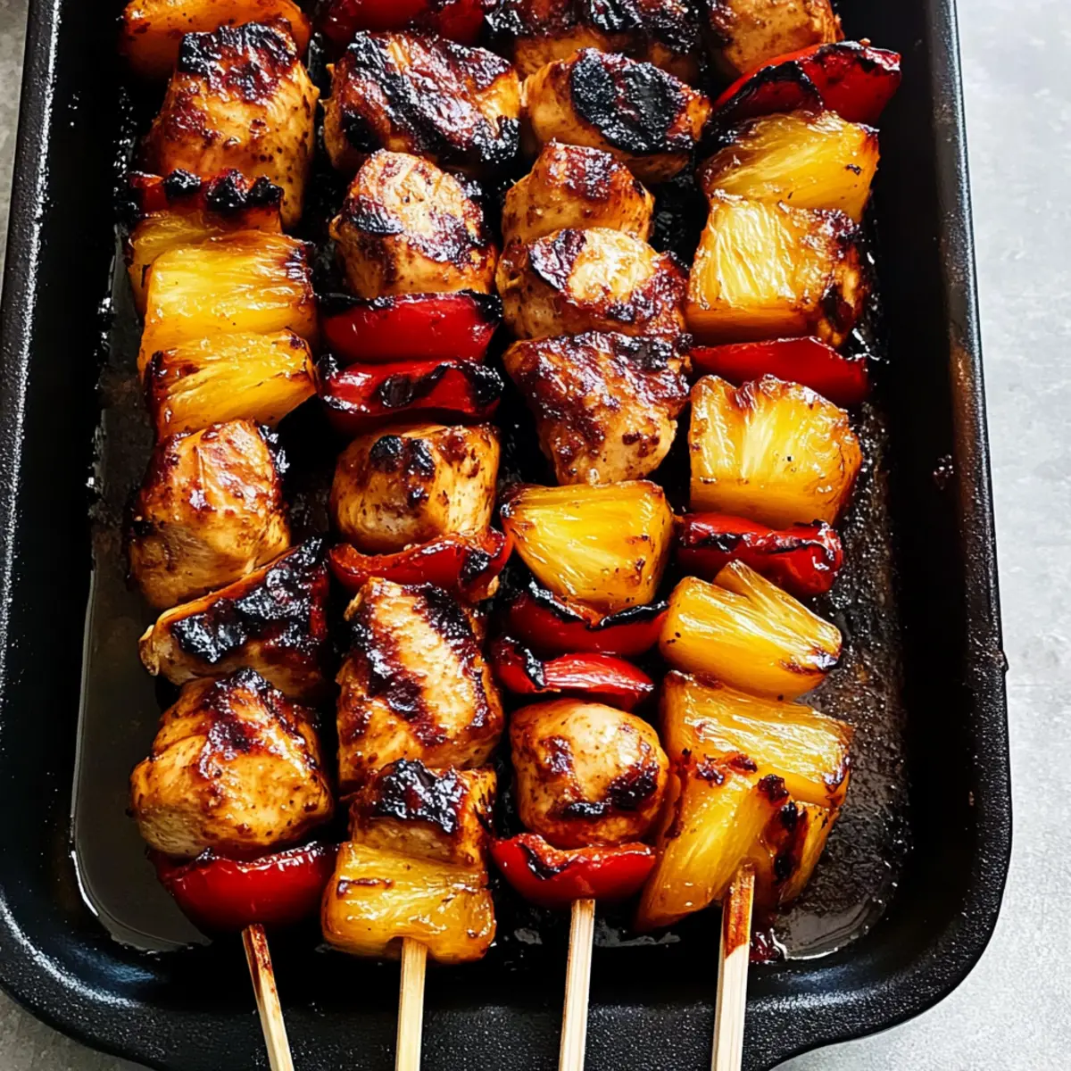 Hawaiian Chicken Skewers