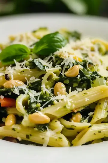 Spinach Pesto ‘Party’ Pasta Recipe