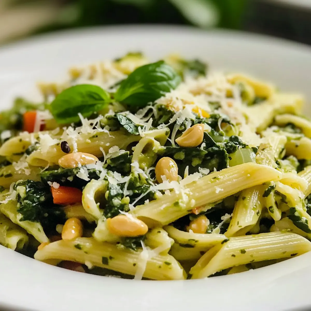 Spinach Pesto ‘Party’ Pasta Recipe