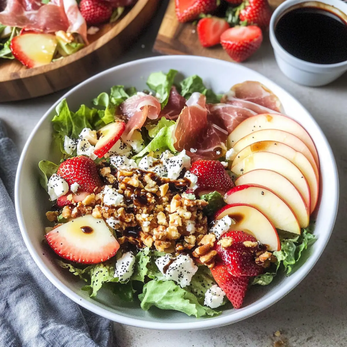 Summer Apple and Strawberry Salad