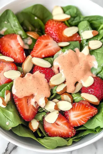Strawberry Spinach Salad With Almonds