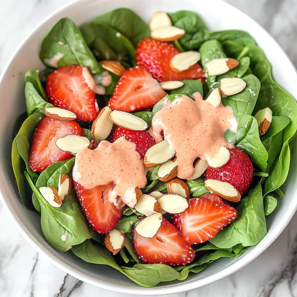 Strawberry Spinach Salad With Almonds
