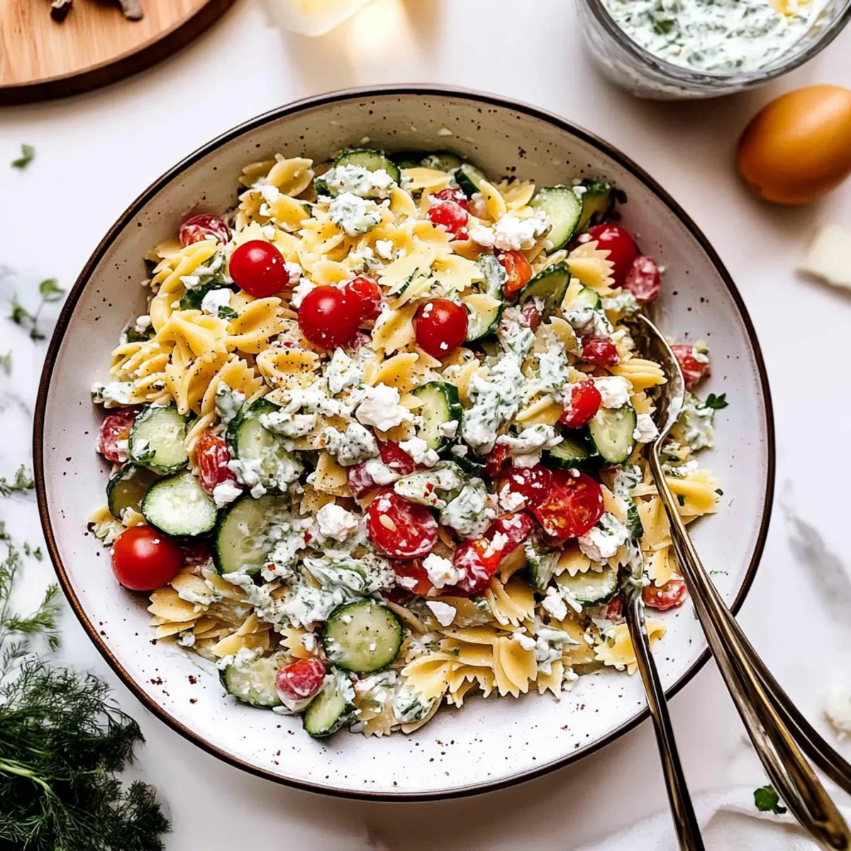 Greek Orzo Pasta Salad