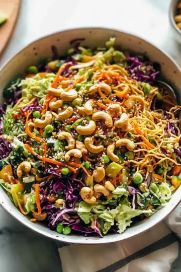 Cashew Crunch Salad with Sesame Dressing