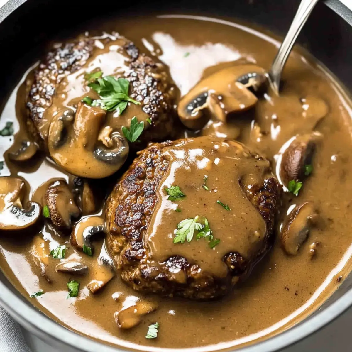 Salisbury Steak with Mushroom Gravy