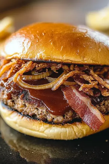 BBQ Meatloaf Burger