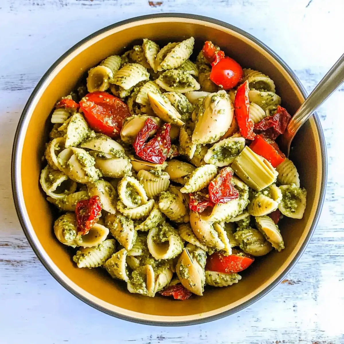 Basil Pesto Pasta Salad
