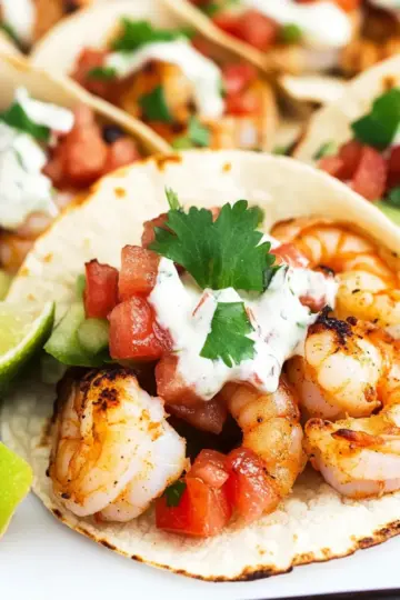 Sheet Pan Shrimp Tacos with Pico de Gallo