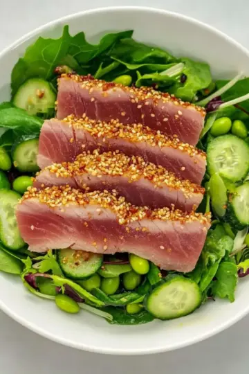 Simple Seared Tuna Salad