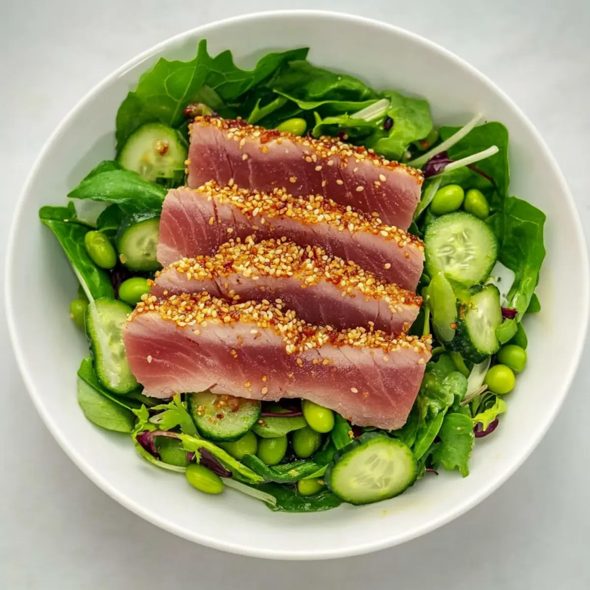Simple Seared Tuna Salad