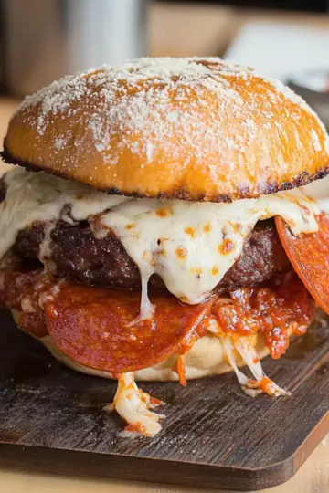 Pepperoni Pizza Burger