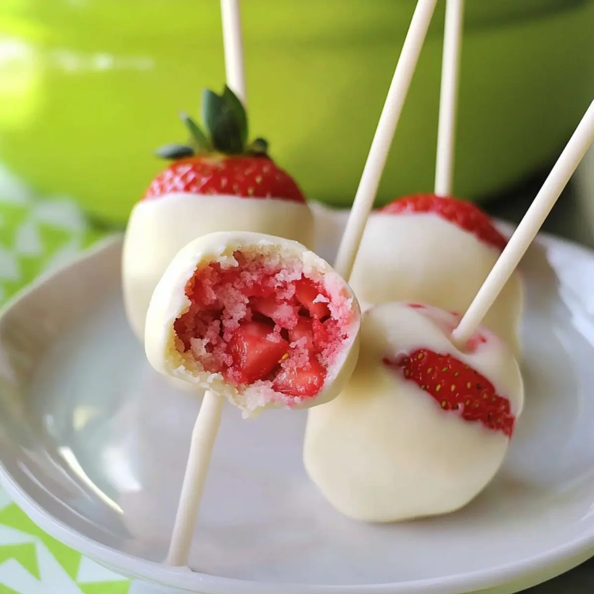 Strawberry Shortcake Cake Pops