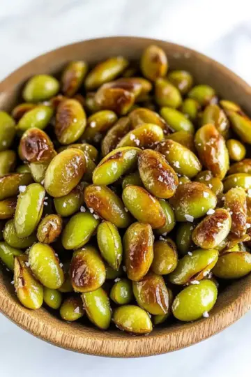 Salt and Vinegar Roasted Edamame