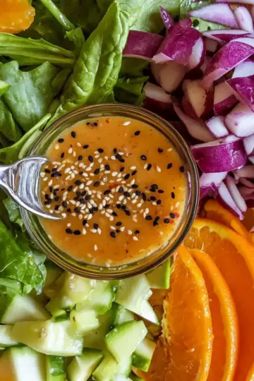 Orange Ginger Dressing with Sesame
