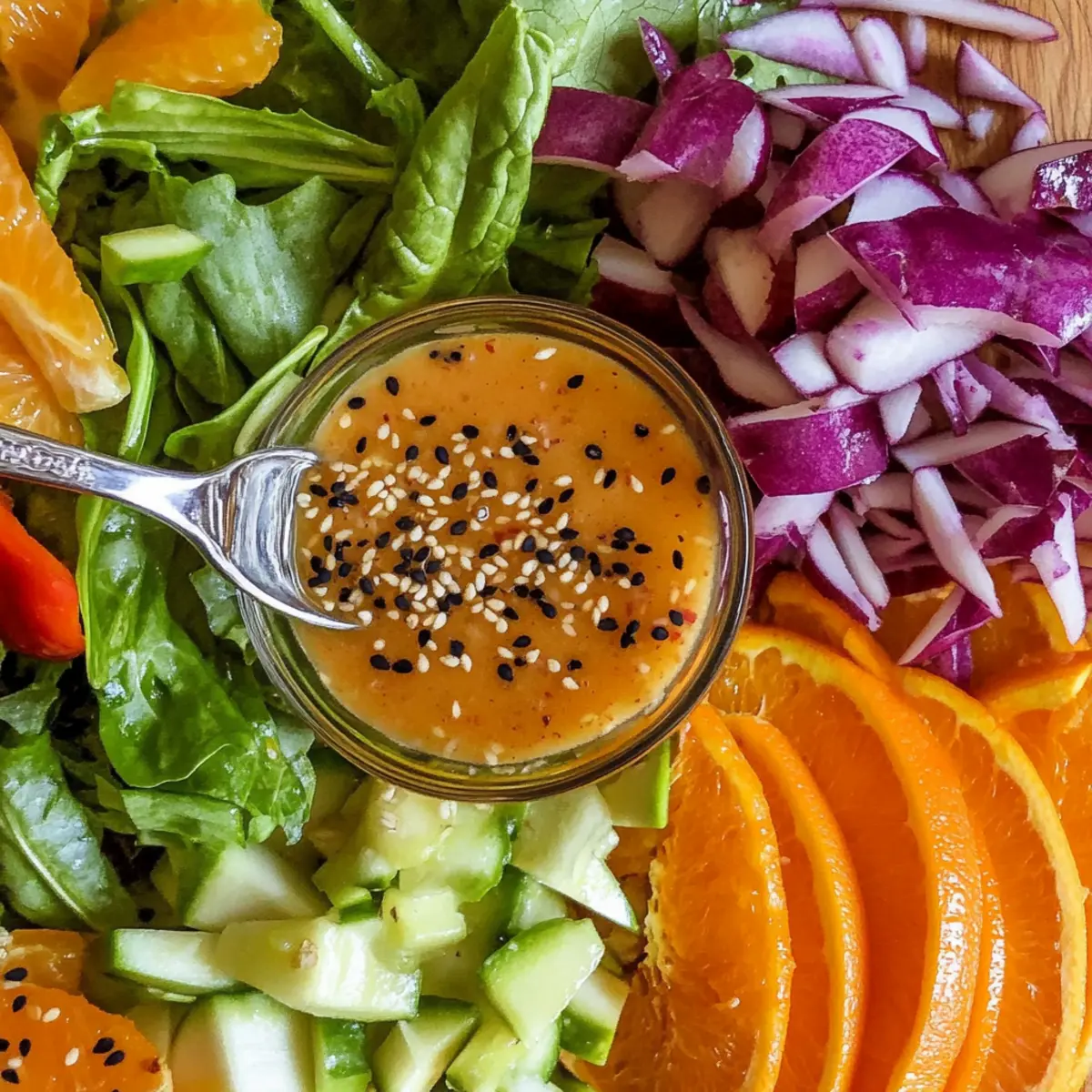 Orange Ginger Dressing with Sesame